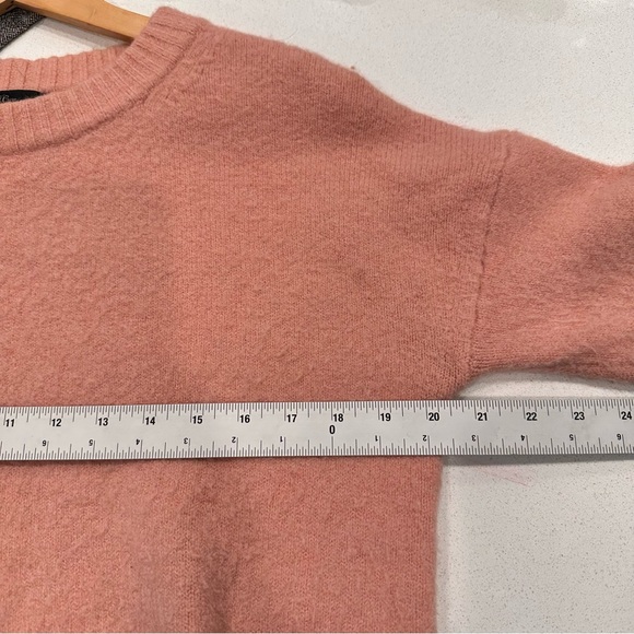 J.Crew Sz XS Oversized Crewneck Supersoft Yarn Merino Alpaca Sweater K5587 Pink - Picture 7 of 8